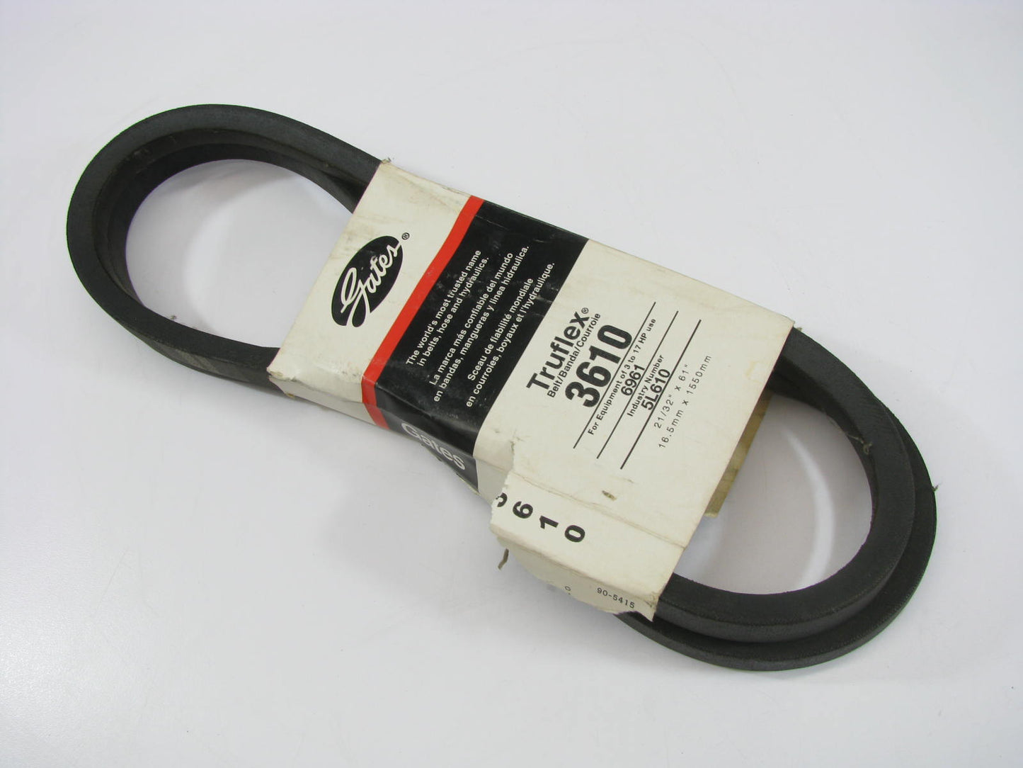 Gates 3610 Lawn & Garden Power Equipment Accessory Drive Belt - 21/32'' X 61''