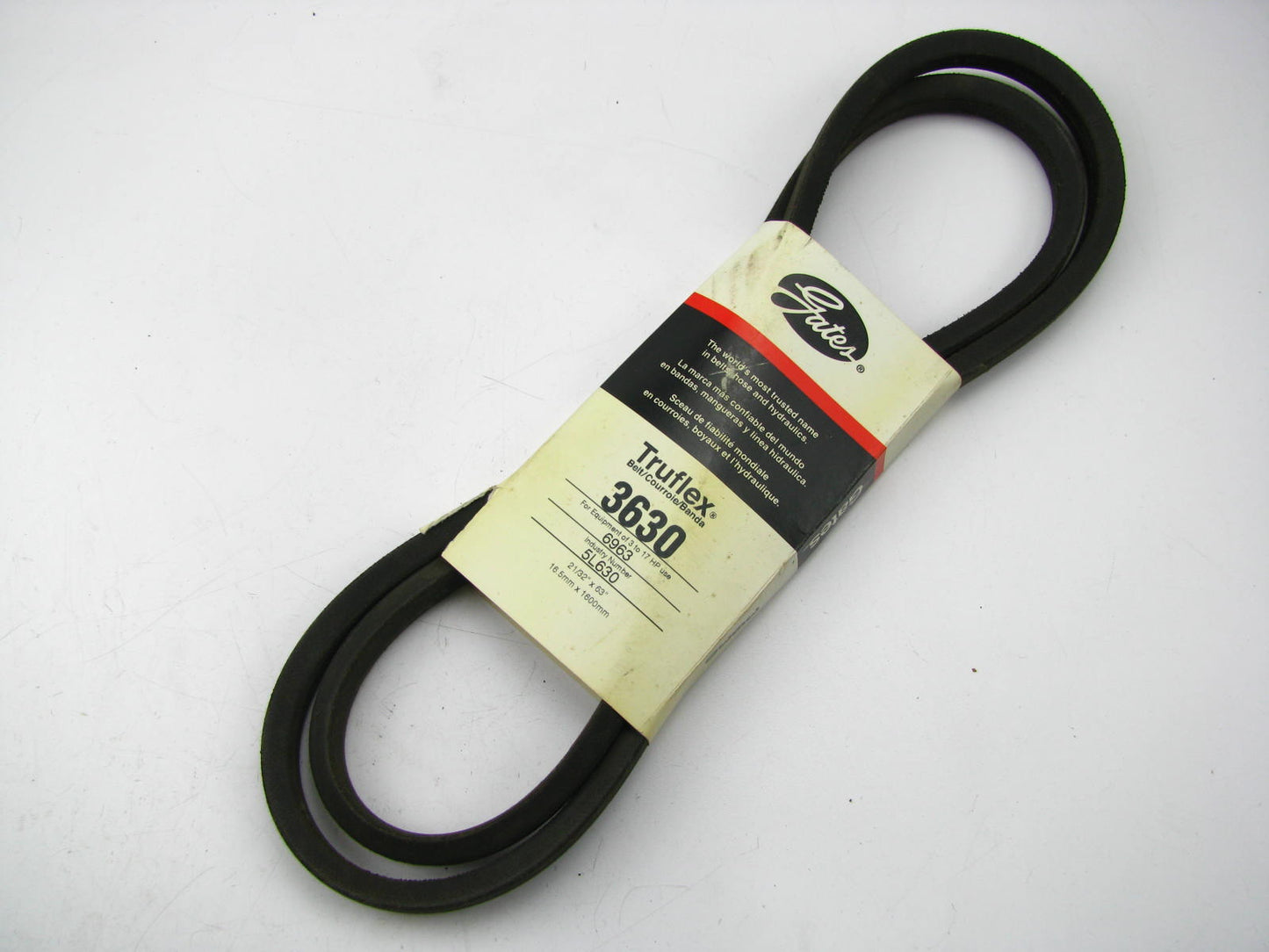 Gates 3630 Lawn & Garden Power Equipment Accessory Drive Belt - 21/32'' X 63.00''