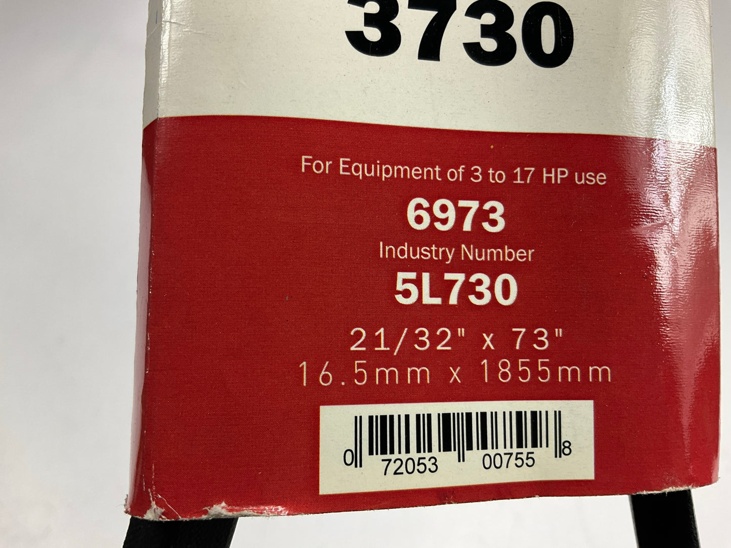 Gates 3730 Lawn & Garden Power Equipment Accessory Drive Belt - 21/32'' X 73''
