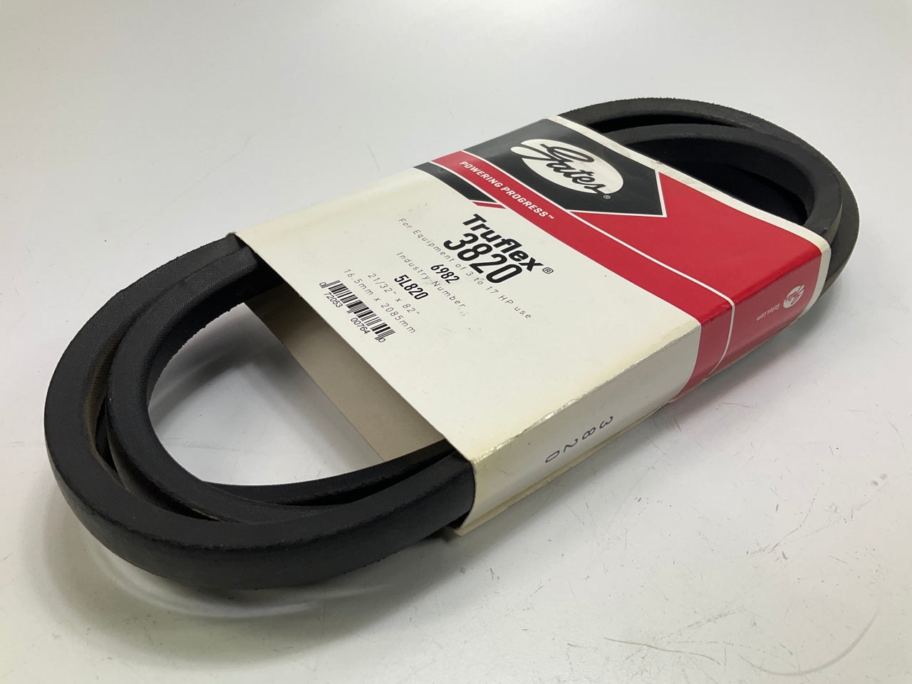 Gates 3820 Lawn & Garden Power Equipment Accessory Drive Belt - 21/32'' X 82''
