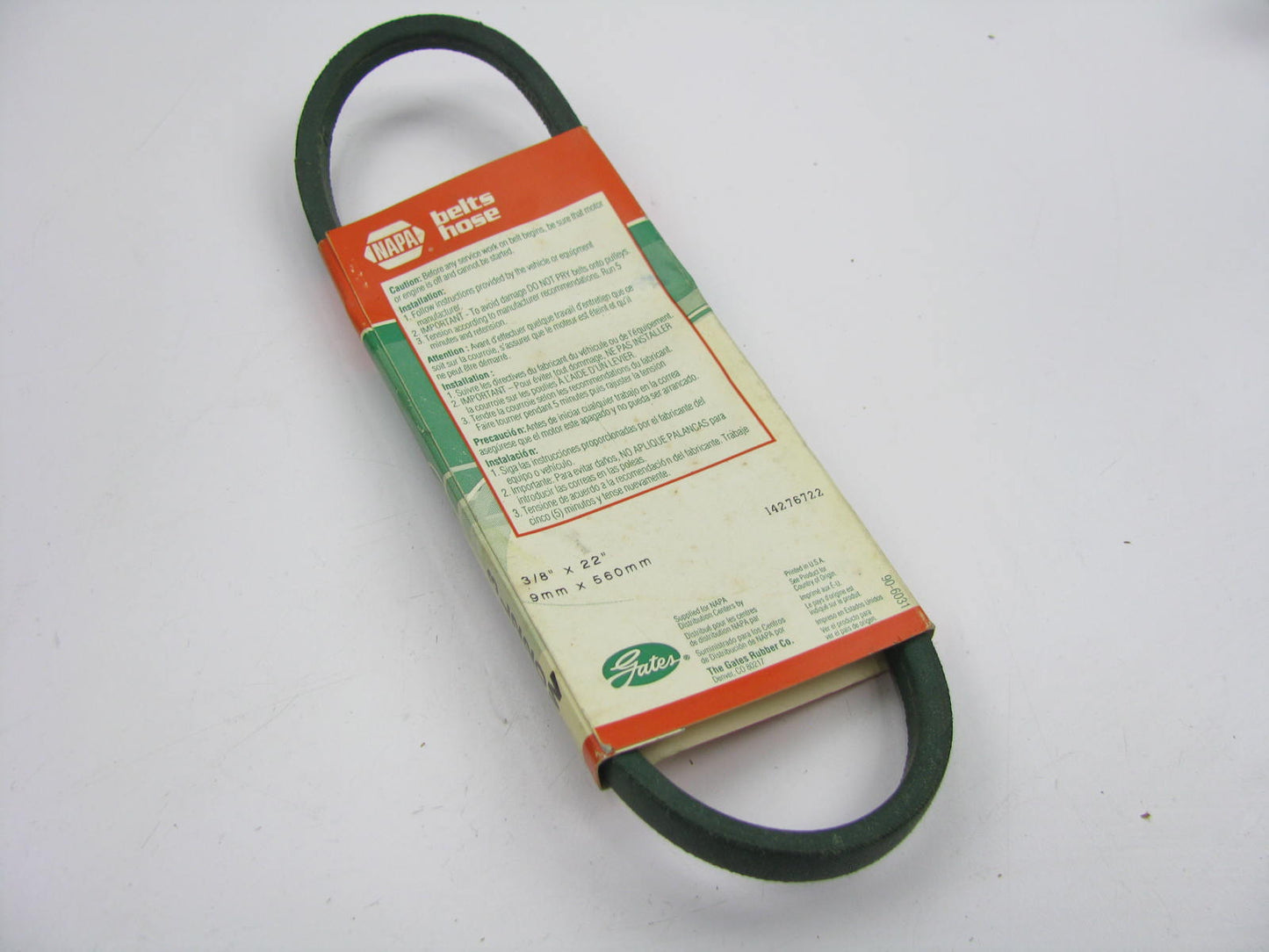 Gates 3L220W Power Equipment Accessory Drive Belt - 3/8'' X 22''