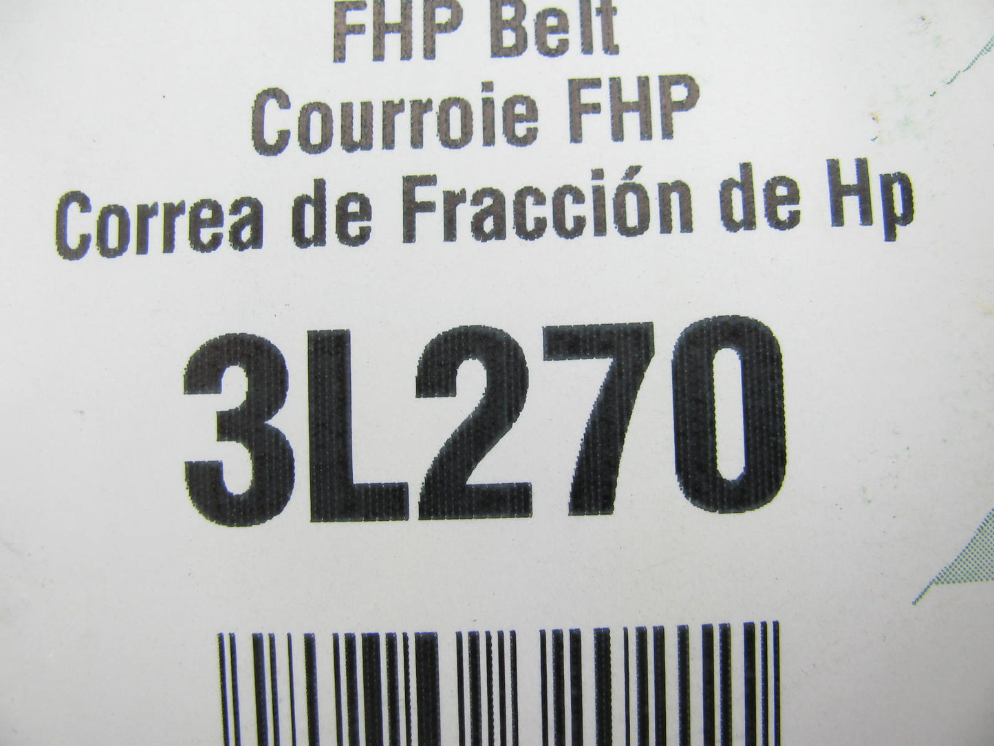 Gates 3L270 Power Equipment Accessory Drive Belt - 3/8'' X 27''