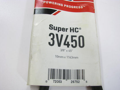Gates 3V450 Industrial V-Wedge Accessory Drive Belt - 3/8'' X 45''