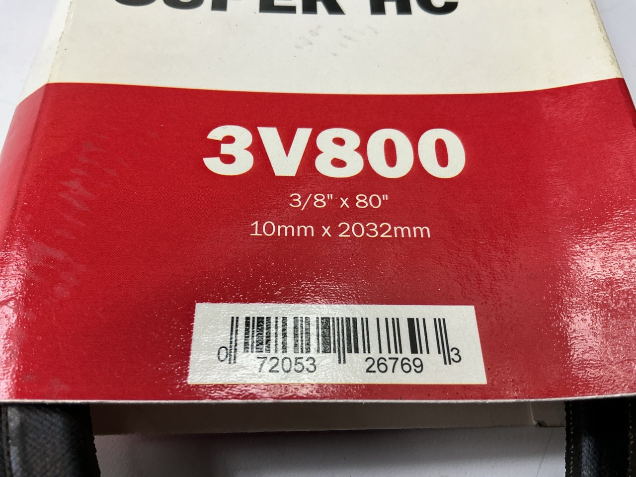 Gates 3V800 Industrial V-Wedge Accessory Drive Belt - 3/8'' X 80''