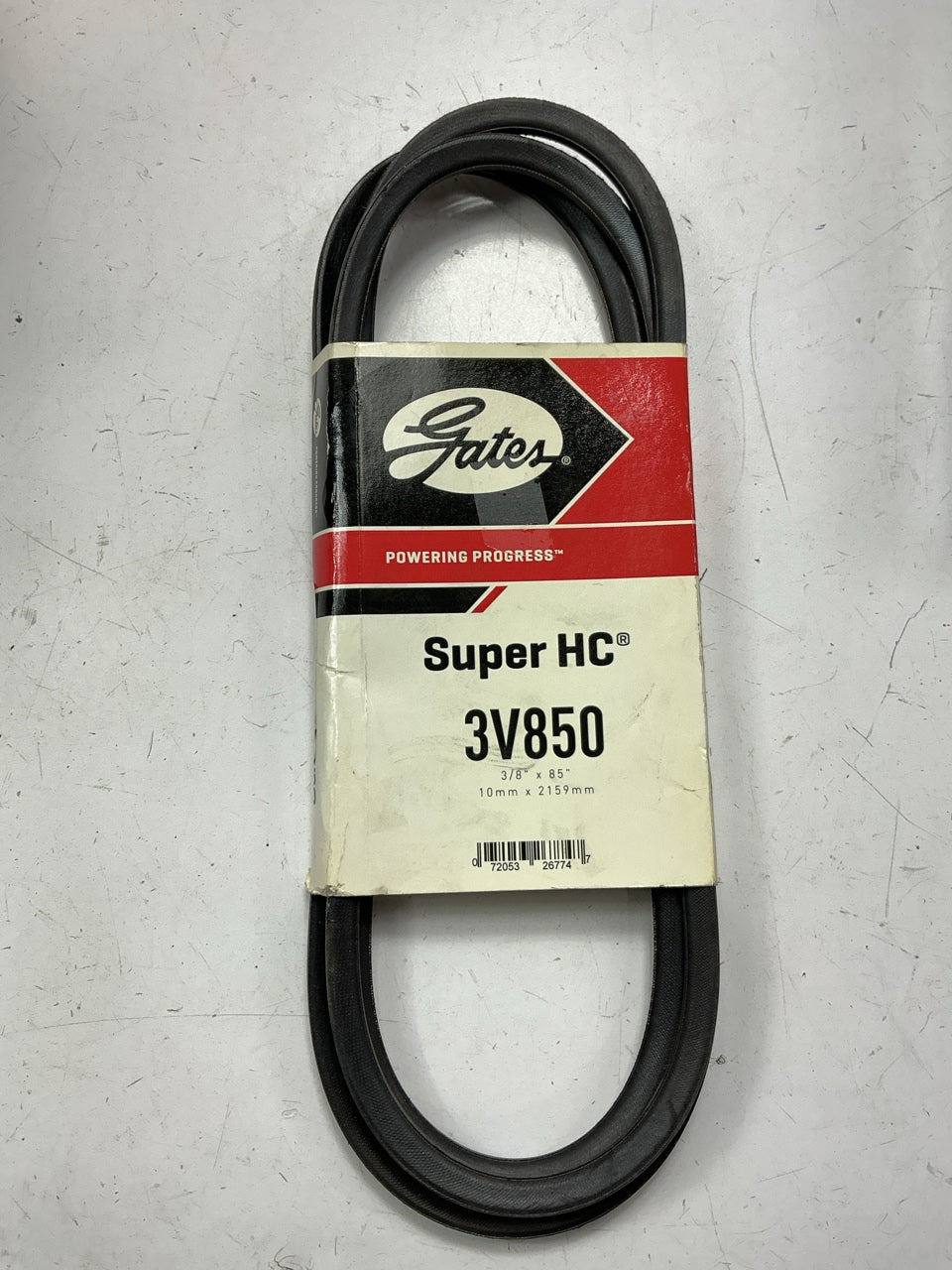 Gates 3V850 Industrial V-Wedge Accessory Drive Belt - 3/8'' X 85''