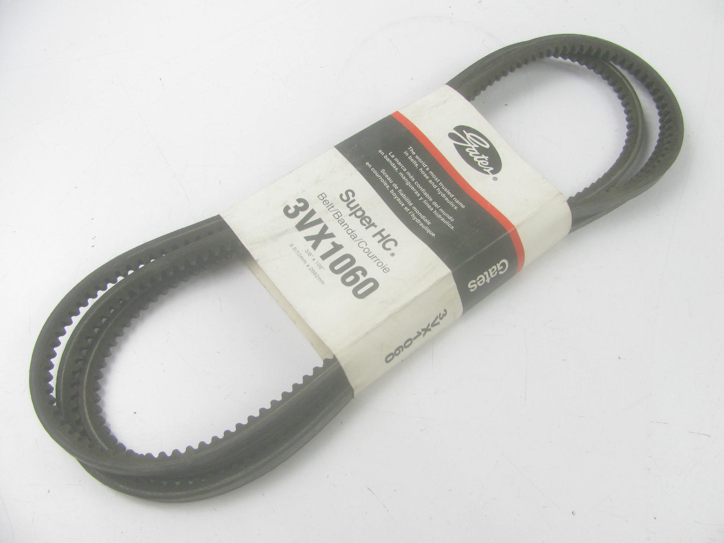 Gates 3VX1600 Industrial Cogged Wedge Acessory Drive V-Belt - 3/8'' X 106''