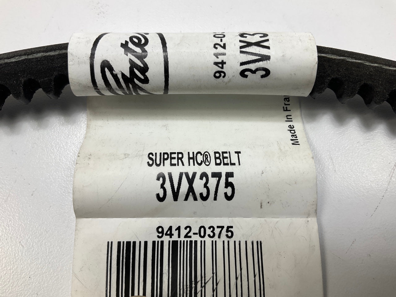 Gates 3VX375 VX-Wedge Industrial Cogged Accessory Drive Bet - 3/8'' X 37.50''
