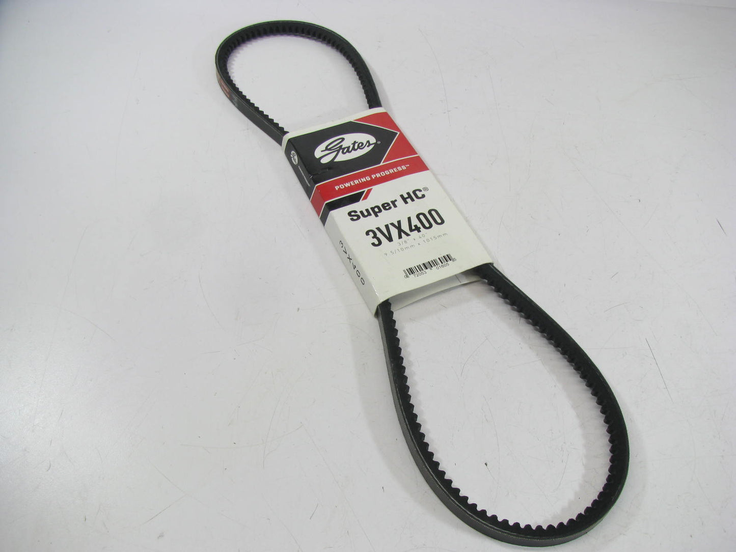 Gates 3VX400 Industrial Cogged Accessory Drive Belt - 3/8'' X 40''