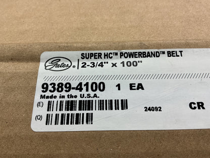 Gates 4/5VX1000 VX-Wedge Industrial Accessory Drive Belt - 2-3/4'' X 100'' 4 BAND