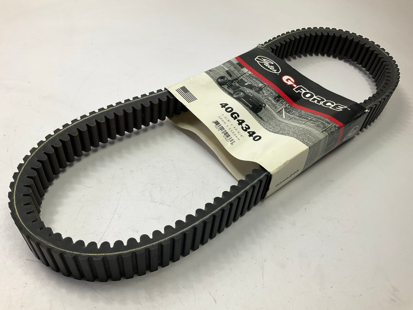Gates 40G4340 G-Force Drive Belt, Top Cog - 1-3/8''. X 44-5/8''