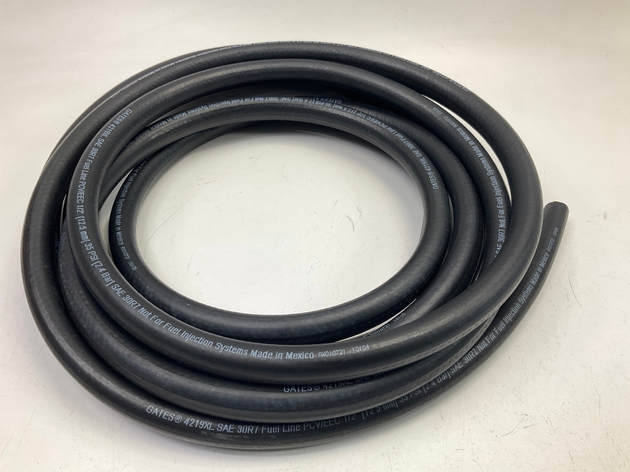 17 FEET - Gates 4219XL SAE 30R7 Fuel Hose Line 1/2'', 35 PSI