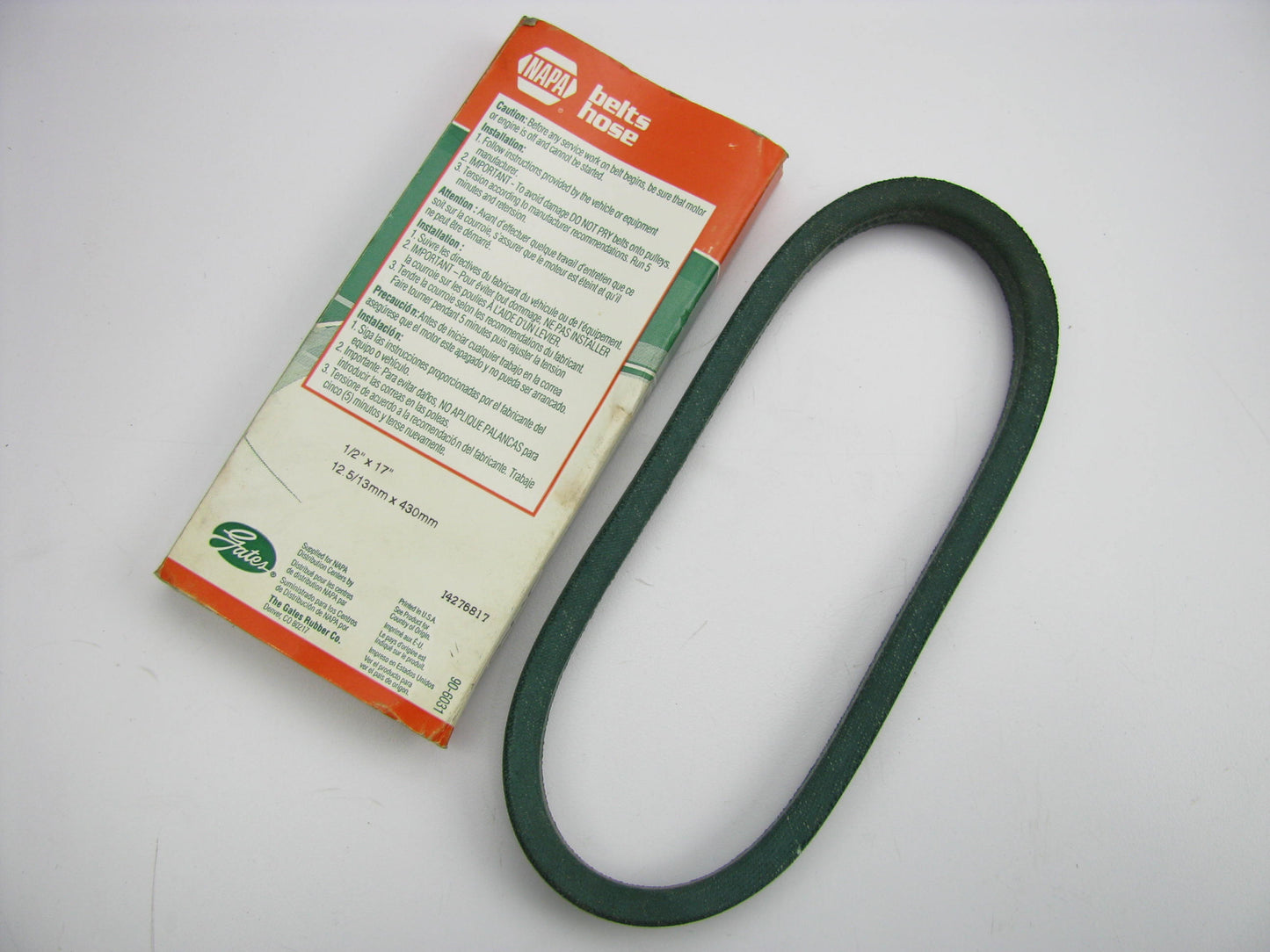 Gates 4L170W Lawn & Garden Power Equipment Accessory Drive Belt - 1/2'' X 17''