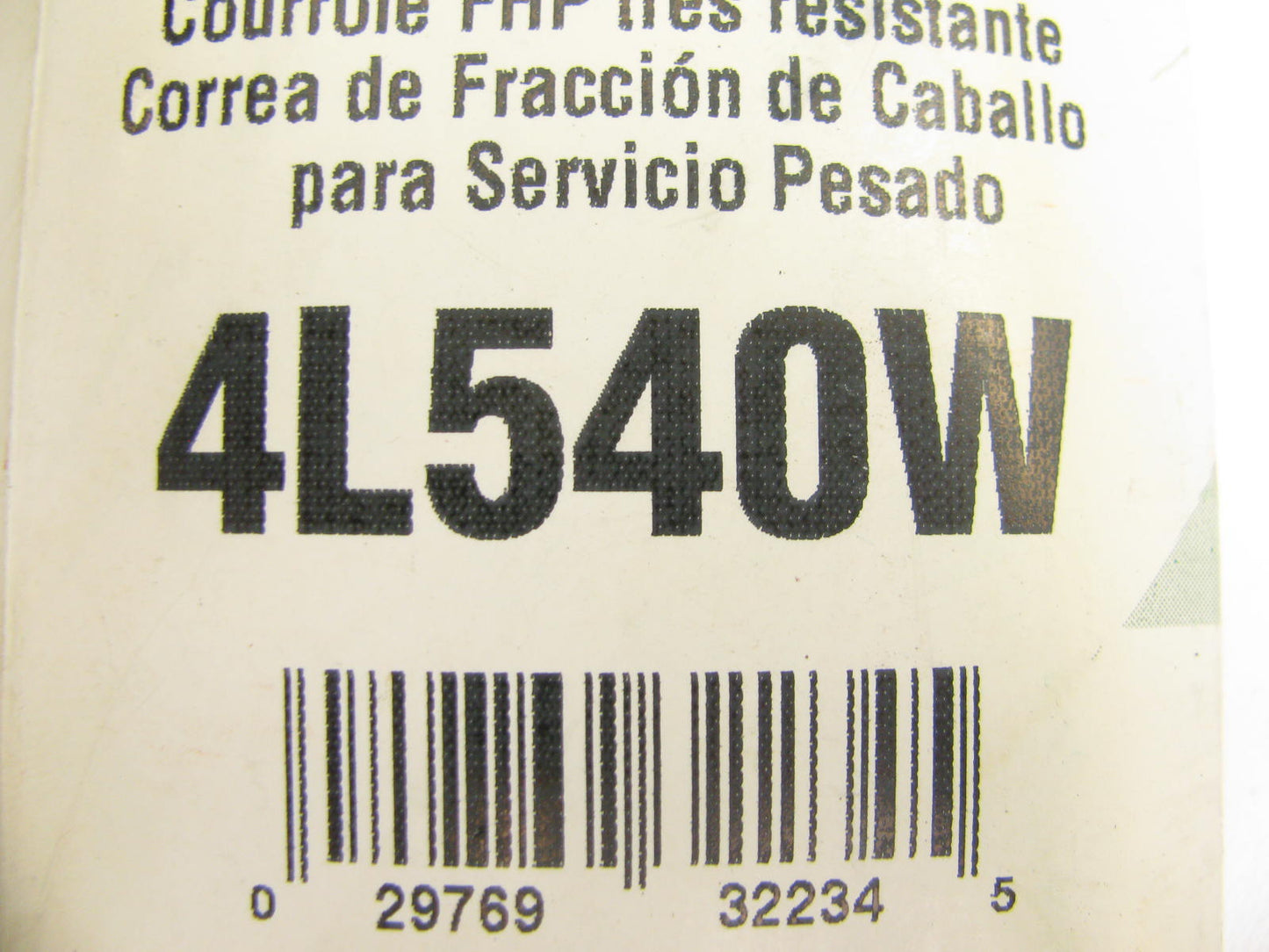 Gates 4L540W Power Equipment Accessory Drive Belt - 1/2'' X 54''