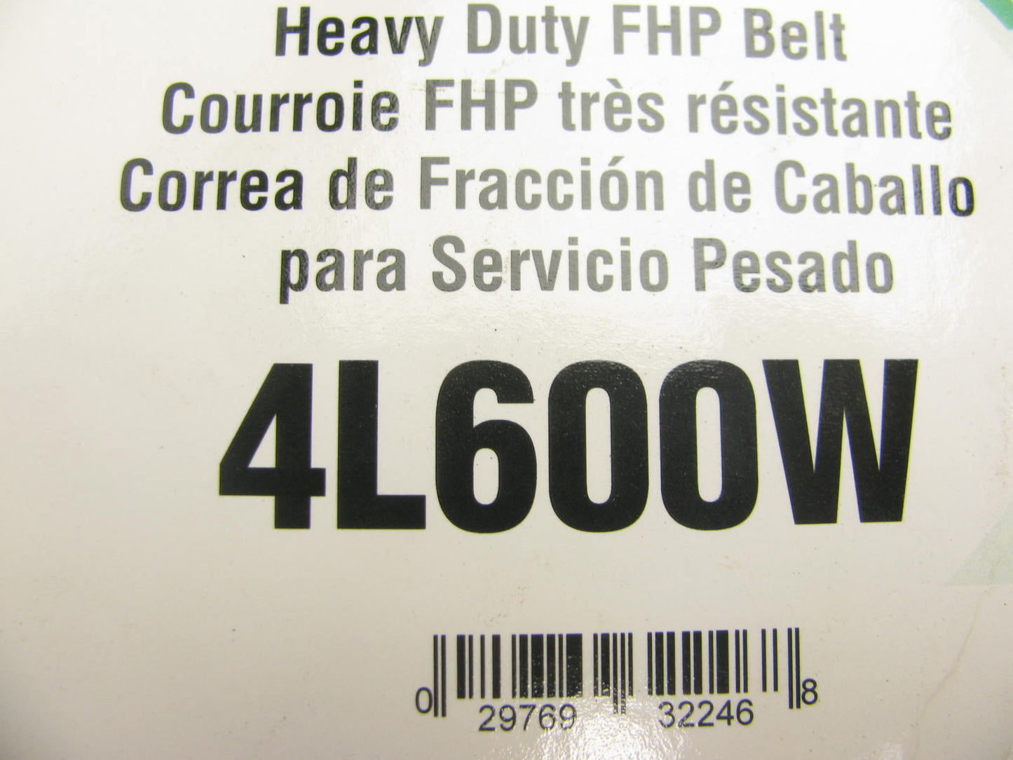 Gates 4L600W Power Equipment Accessory Drive Belt - 1/2'' X 60''