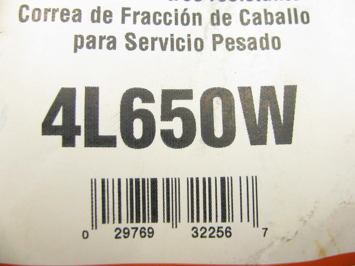 Gates 4L650W Power Equipment Accessory Drive Belt - 1/2'' X 65''
