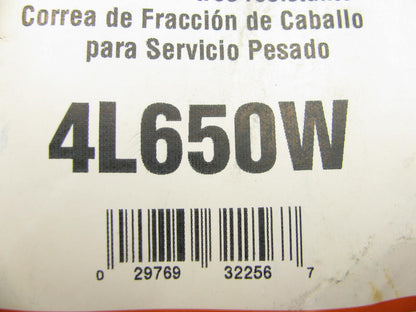Gates 4L650W Power Equipment Accessory Drive Belt - 1/2'' X 65''