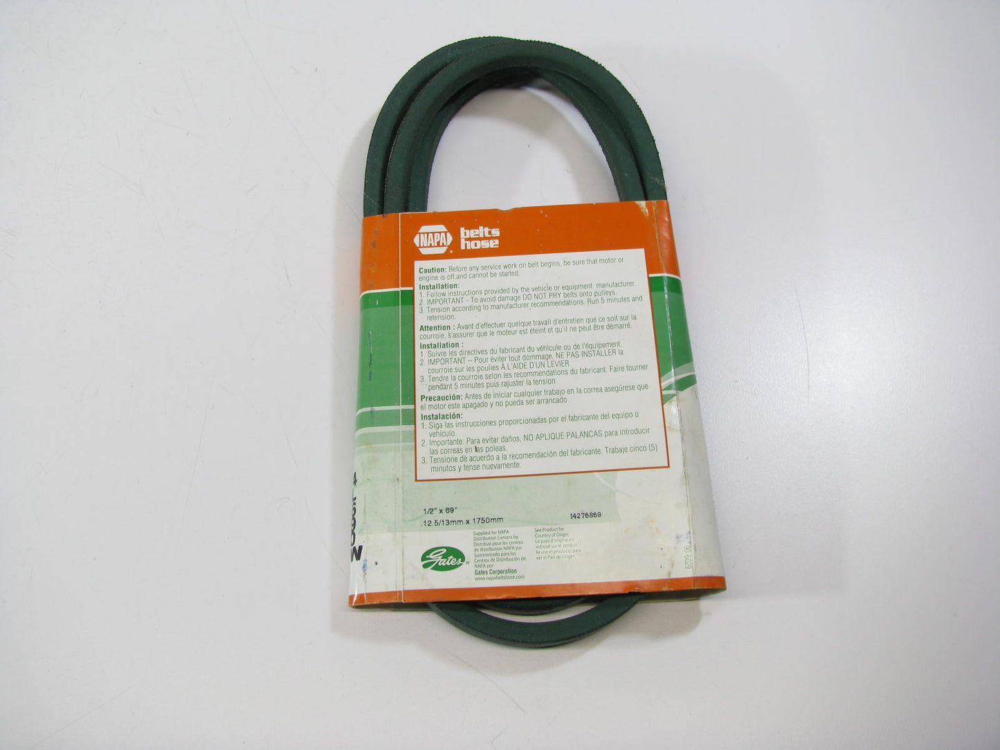 Gates 4L690W Power Equipment Accessory Drive Belt - 1/2'' X 69''