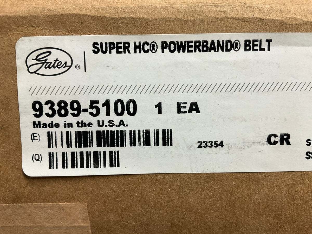 Gates 5/5VX1000 Super HC Molded PowerBand Belt 5VX Section - 5 Strand