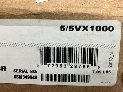 Gates 5/5VX1000 Super HC Molded PowerBand Belt 5VX Section - 5 Strand