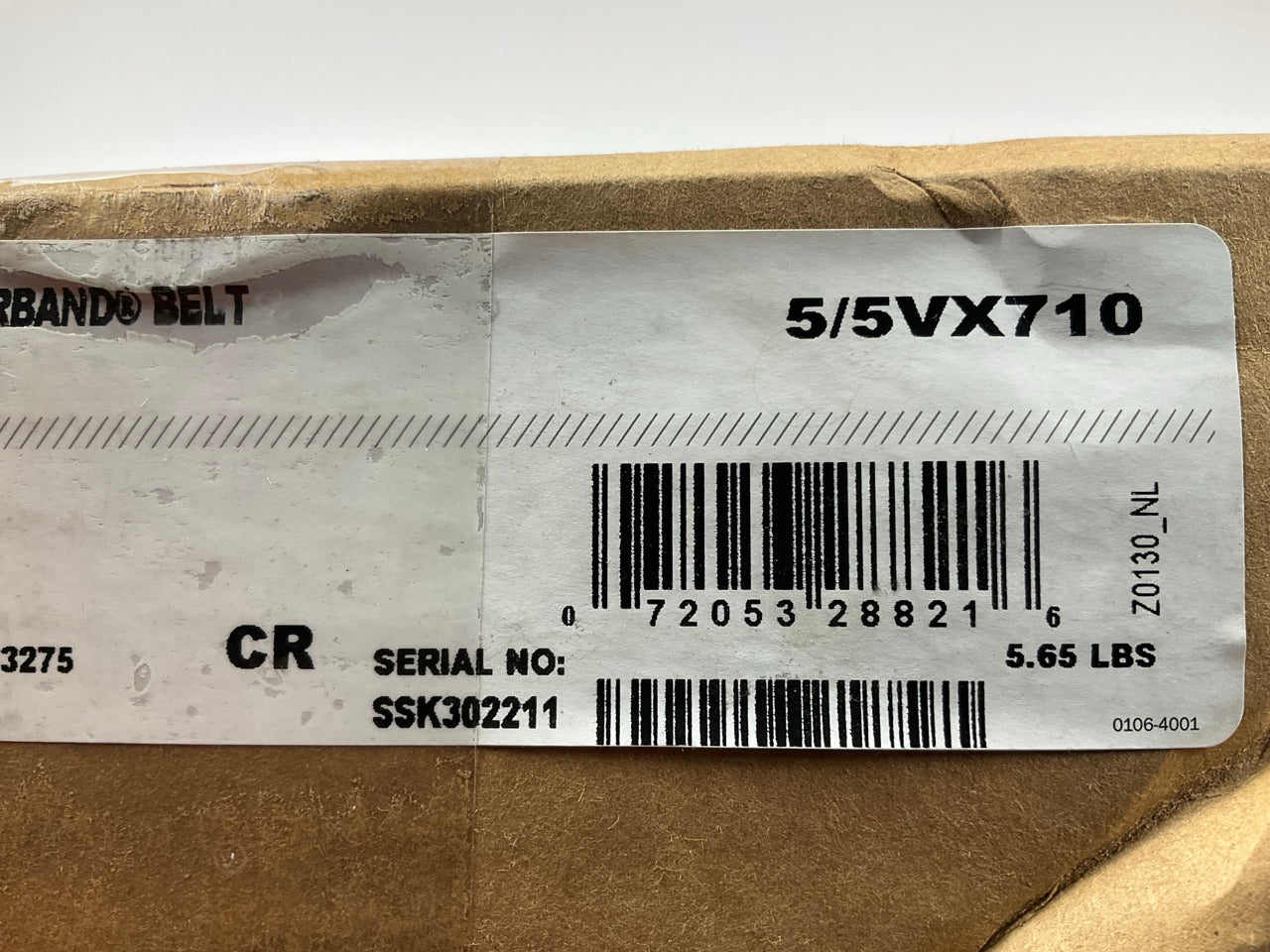 Gates 5/5VX710 Belt 5 V Banded