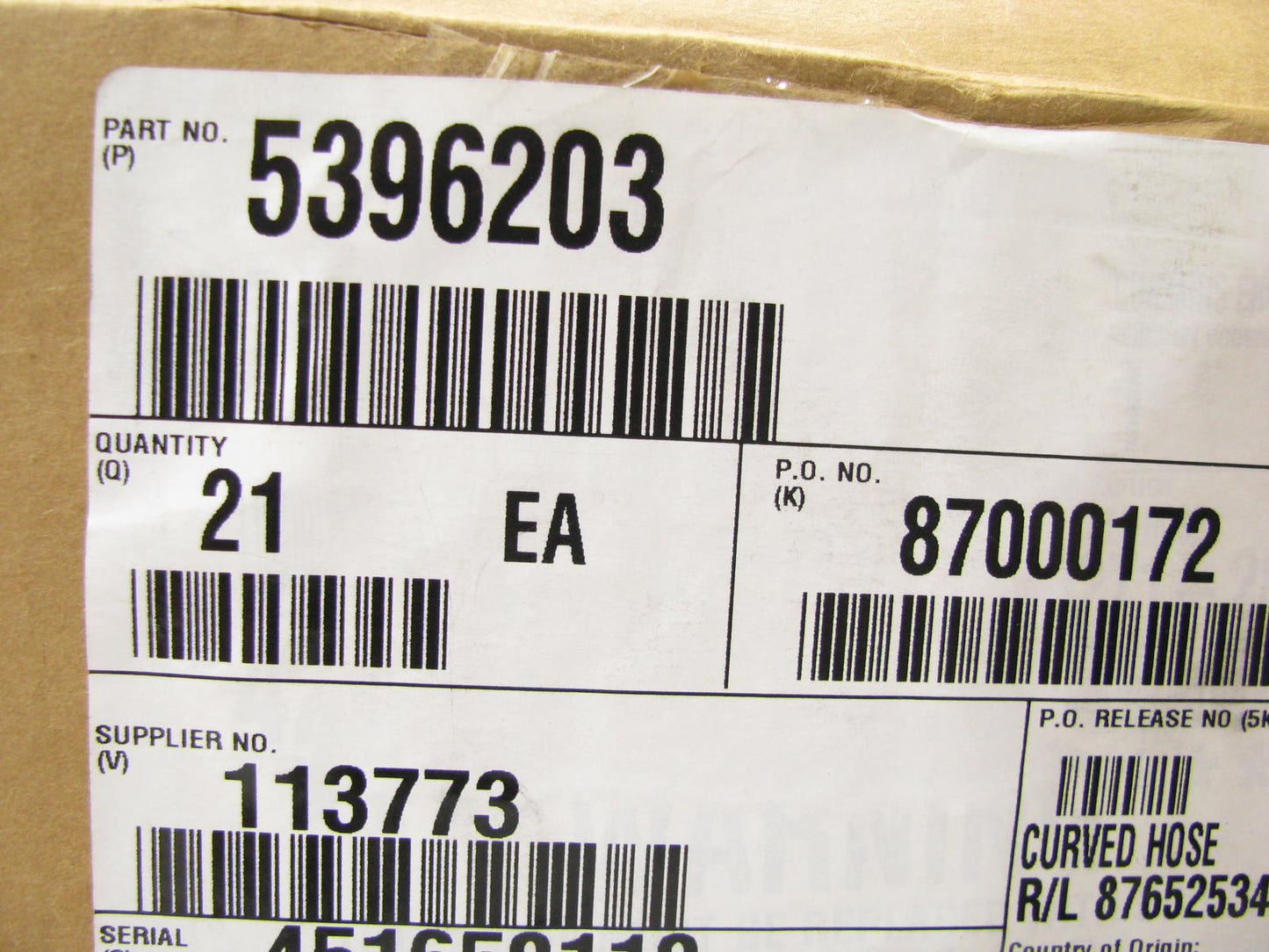 Gates 5396203 Universal Straight 3-1/2'' Long Piece Of Heater Hose, 3/4'' ID 0.75''