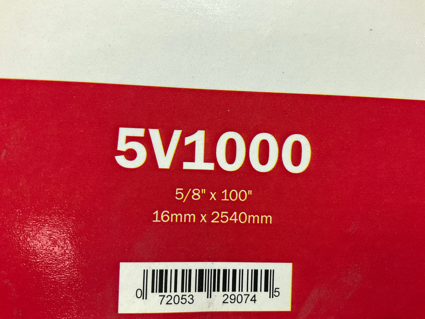 Gates 5V1000 Cogged V-Belt 5/8'' X 100''