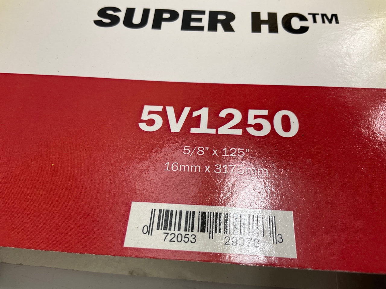 Gates 5V1250 Industrial Accessory Drive Belt - Super HC; 5V 5/8'' X 125''