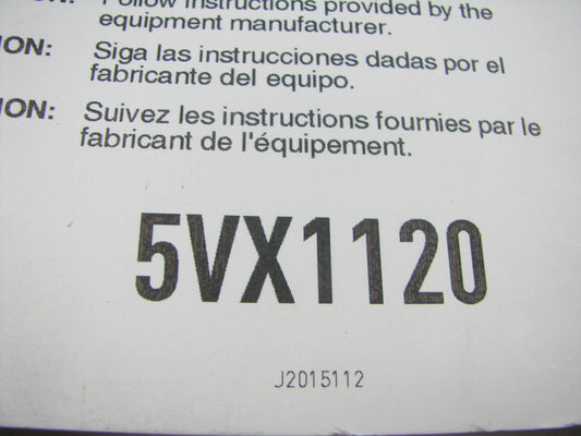 Gates 5VX1120 Industrial VX-Wedge Accessory Drive Belt - 5/8'' X 112''