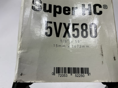 Gates 5VX580 VX-Wedge Industrial Cogged V-Belt Accessory Drive Belt - 5/8'' X 58''