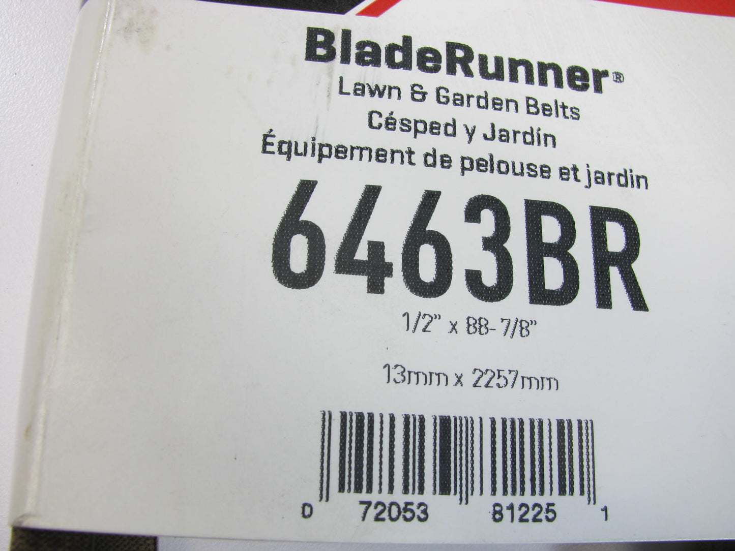 Gates 6463BR BladeRunner Power Equipment Accessory Drive Belt - 1/2'' X 88-7/8''