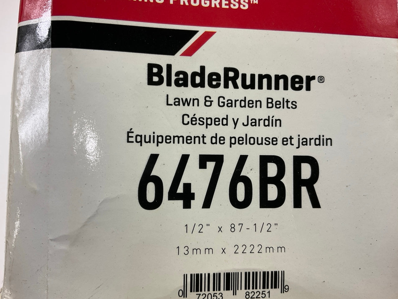 Gates 6476BR BladeRunner Power Equipment Accessory Drive Belt, 1/2'' X 87-1/2''