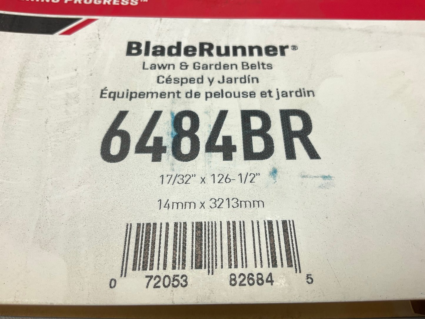 Gates 6484BR BladeRunner Power Equipment Accessory Drive Belt, 1/2'' X 126-1/2''