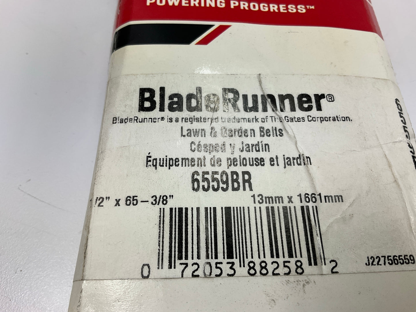 Gates 6559BR Blade Runner Power Equipment Accessory Drive Belt - 1/2'' X 65-3/4''