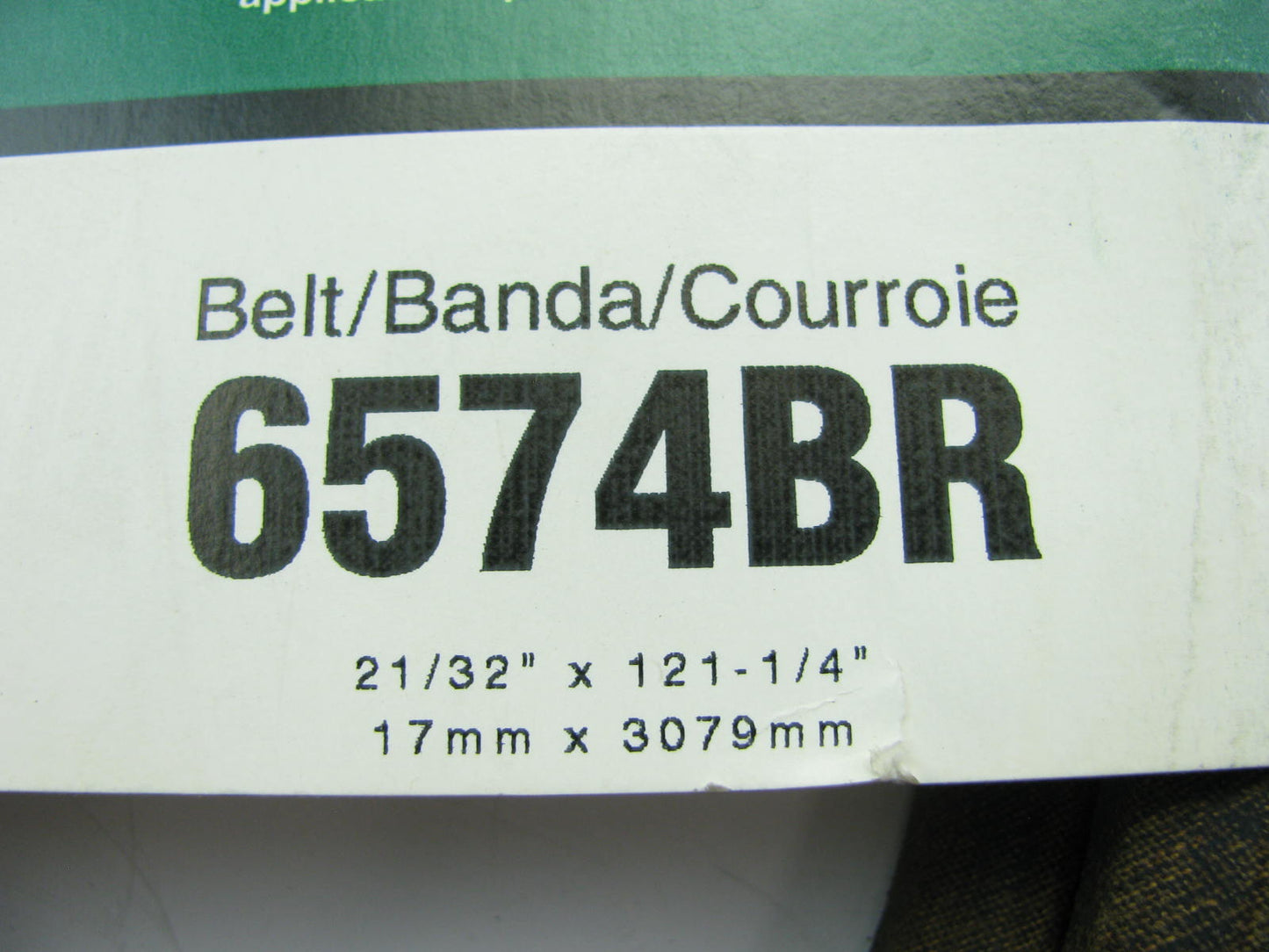 Gates 6574BR BladeRunner Power Equipment Accessory Drive Belt, 21/32'' X 121-1/4''