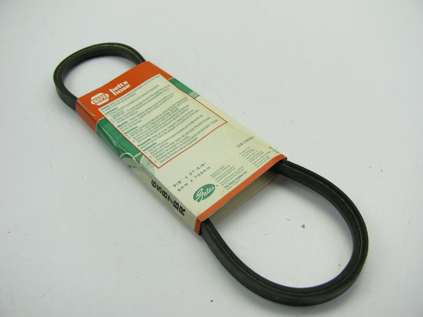Gates 6587BR BladeRunner Power Equipment Accessory Drive Belt - 3/8'' X 28''
