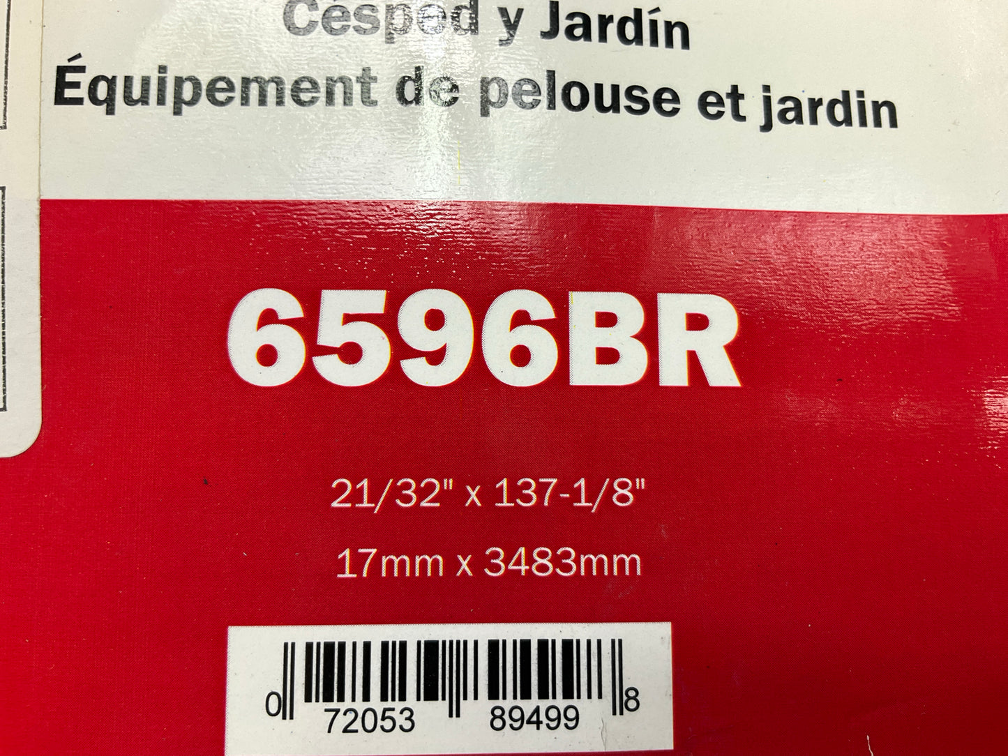 Gates 6596BR BladeRunner Power Equipment Accessory Drive Belt, 21/32'' X 137-1/8''