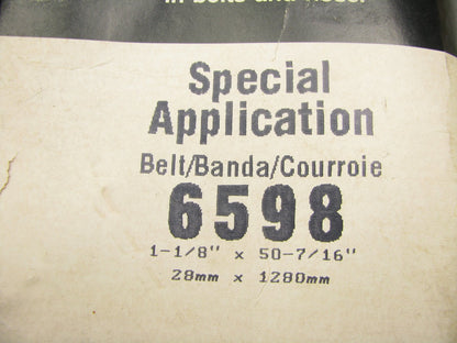 Gates 6598 Banded Accessory Drive Belt V-Belt - 1.125'' X 51.01'' - 2 Stands