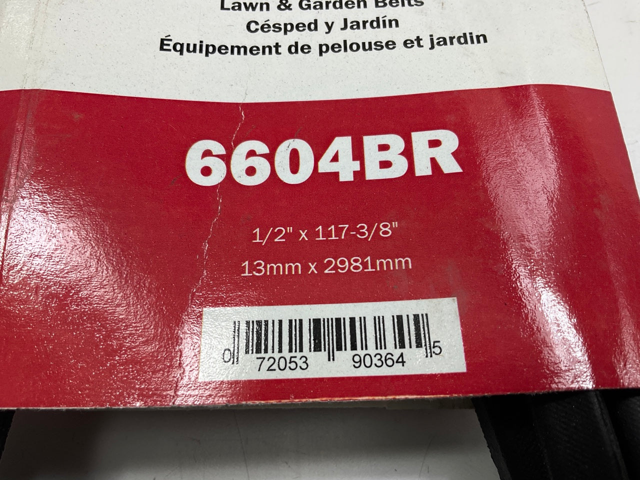 Gates 6604BR BladeRunner Power Equipment Accessory Drive Belt, 1/2'' X 117-3/8''