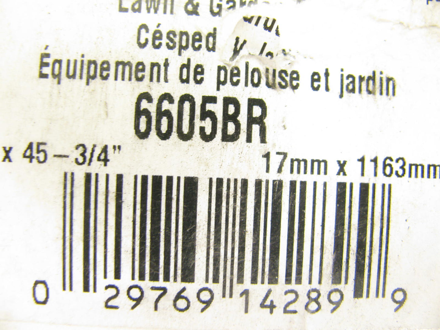 Gates 6605BR Blade Runner Power Equipment Accessory Drive Belt - 21/32'' X 45.50''