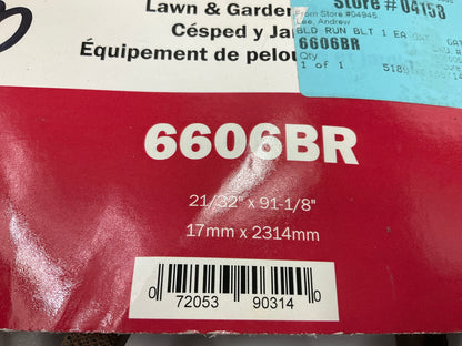 Gates 6606BR BladeRunner Power Equipment Accessory Drive Belt - 21/32'' X 91-1/8''