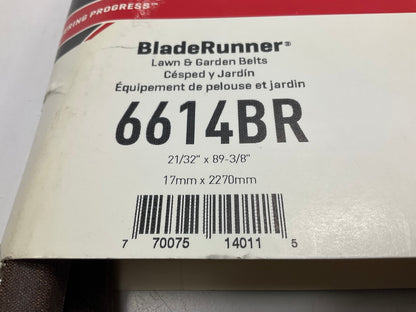 Gates 6614BR BladeRunner Power Equipment Accessory Drive Belt - 21/32'' X 89-1/4''