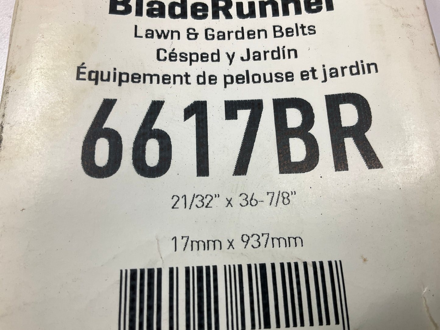 Gates 6617BR BladeRunner Power Equipment Accessory Drive Belt, 21/32'' X 36-7/8''