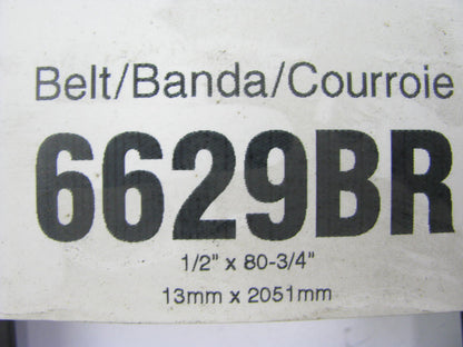 Gates 6629BR BladeRunner Power Equipment Accessory Drive Belt - 1/2'' X 80-3/4''