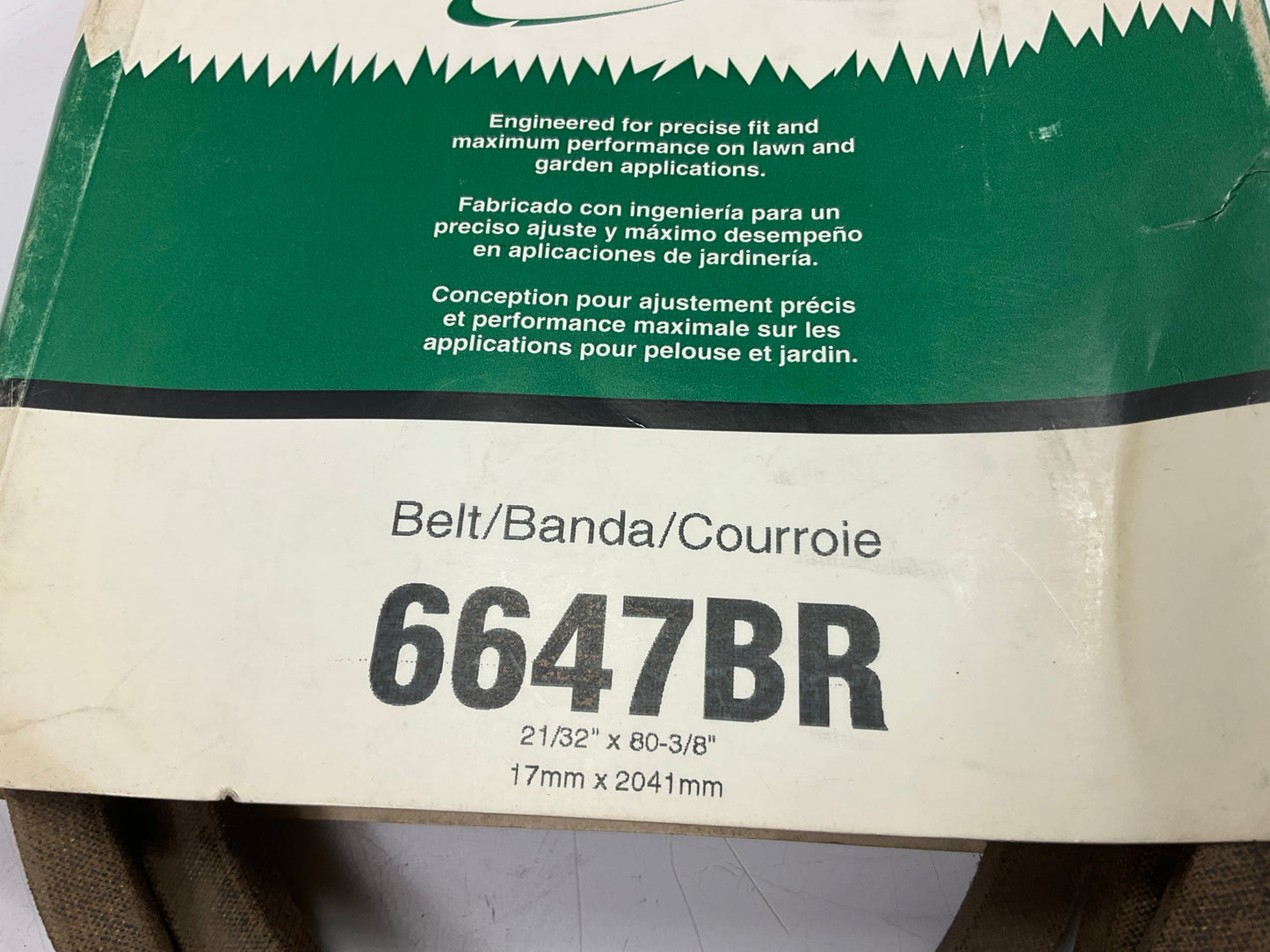 Gates 6647BR BladeRunner Power Equipment Accessory Drive Belt, 21/32'' X 80-3/8''