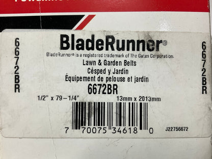 Gates 6672BR Power Equipment Accessory Drive Belt - 1/2'' X 79.25''