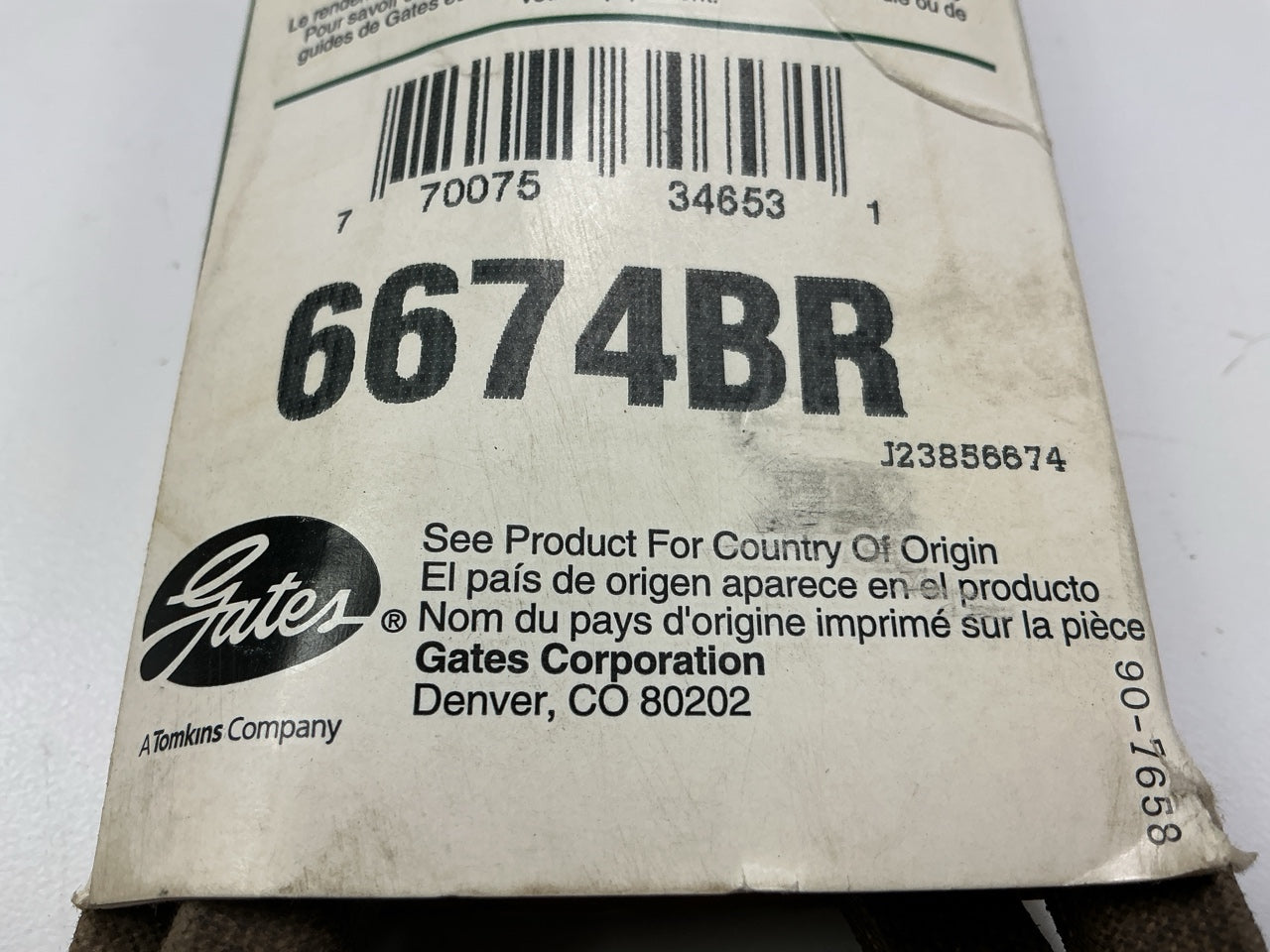 Gates 6674BR BladeRunner Power Equipment Accessory Drive Belt - 1/2'' X 57-1/8''