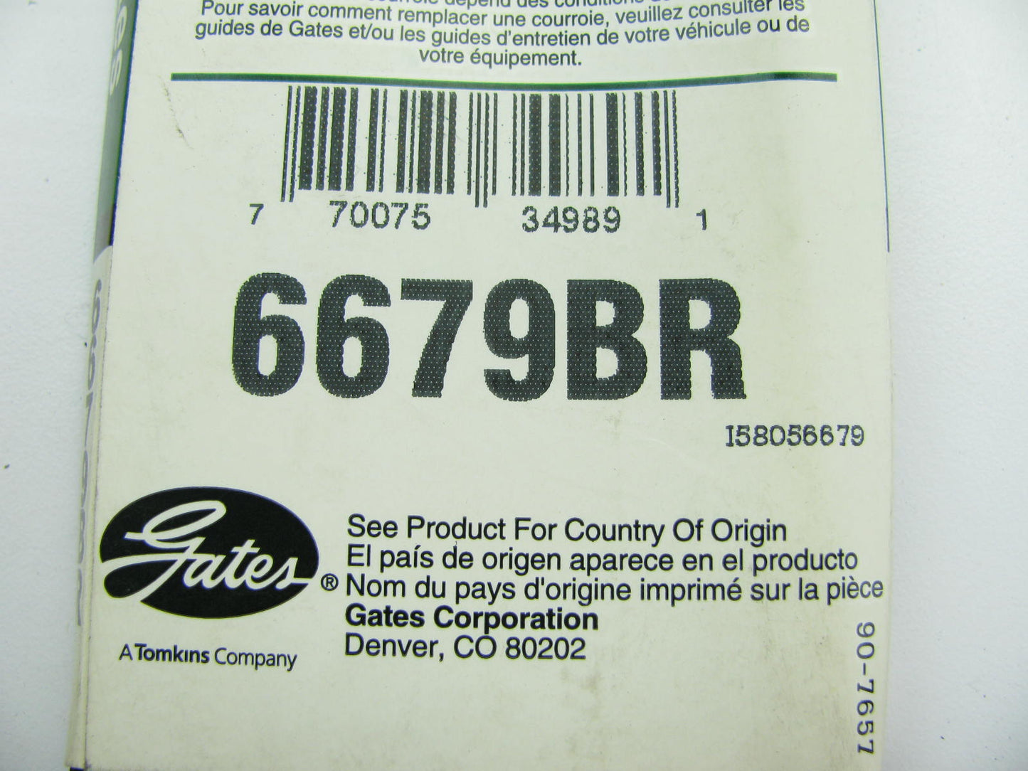 Gates 6679BR BladeRunner Power Equipment Accessory Drive Belt - 3/8'' X 28''
