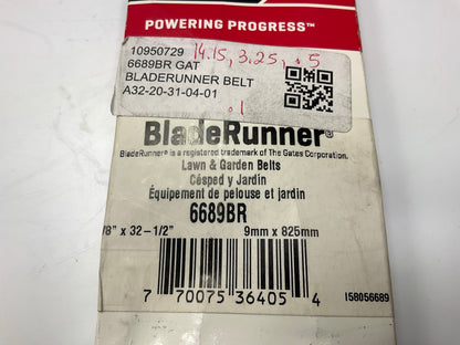 Gates 6689BR BladeRunner Power Equipment Accessory Drive Belt, 3/8'' X 32-1/2''