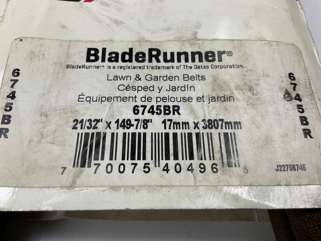 Gates 6745BR BladeRunner Lawn And Garden Belt 11/16 Inch X 149-5/8 Inch