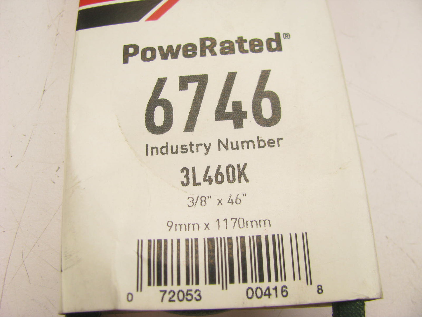 Gates 6746 Lawn & Garden Power Equipment Accessory Drive Belt - 3/8'' X 46''